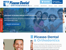 Tablet Screenshot of mypicassodental.com